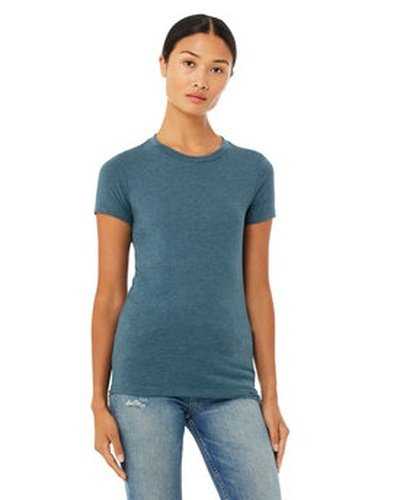 Bella + Canvas 6004 Ladies&#39; Slim Fit T-Shirt - Heather Deep Teal - HIT a Double