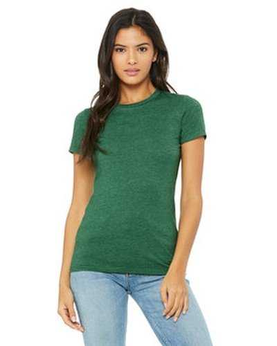 Bella + Canvas 6004 Ladies&#39; Slim Fit T-Shirt - Heather Grass Green - HIT a Double