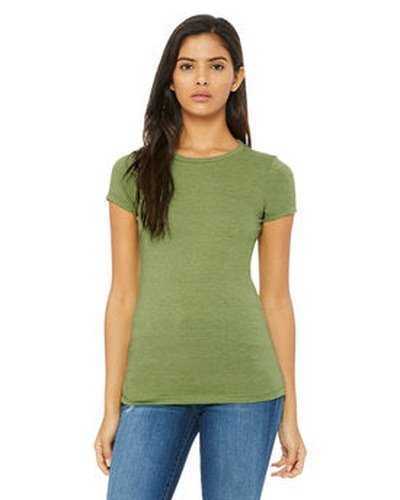 Bella + Canvas 6004 Ladies&#39; Slim Fit T-Shirt - Heather Green - HIT a Double