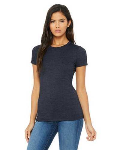 Bella + Canvas 6004 Ladies' Slim Fit T-Shirt - Heather Navy - HIT a Double