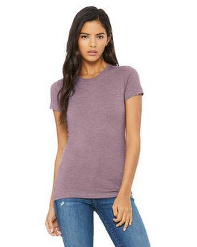 Bella + Canvas 6004 Ladies&#39; Slim Fit T-Shirt - Heather Purple - HIT a Double