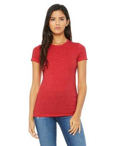 Bella + Canvas 6004 Ladies&#39; Slim Fit T-Shirt - Heather Red - HIT a Double
