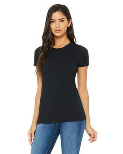 Bella + Canvas 6004 Ladies&#39; Slim Fit T-Shirt - Solid Black Blend - HIT a Double