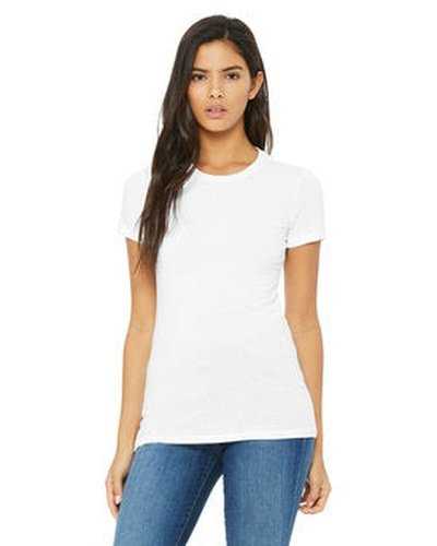 Bella + Canvas 6004 Ladies' Slim Fit T-Shirt - Solid White Blend - HIT a Double