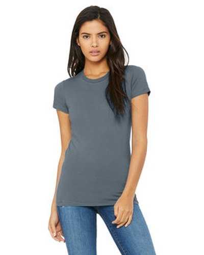 Bella + Canvas 6004 Ladies&#39; Slim Fit T-Shirt - Steel Blue - HIT a Double
