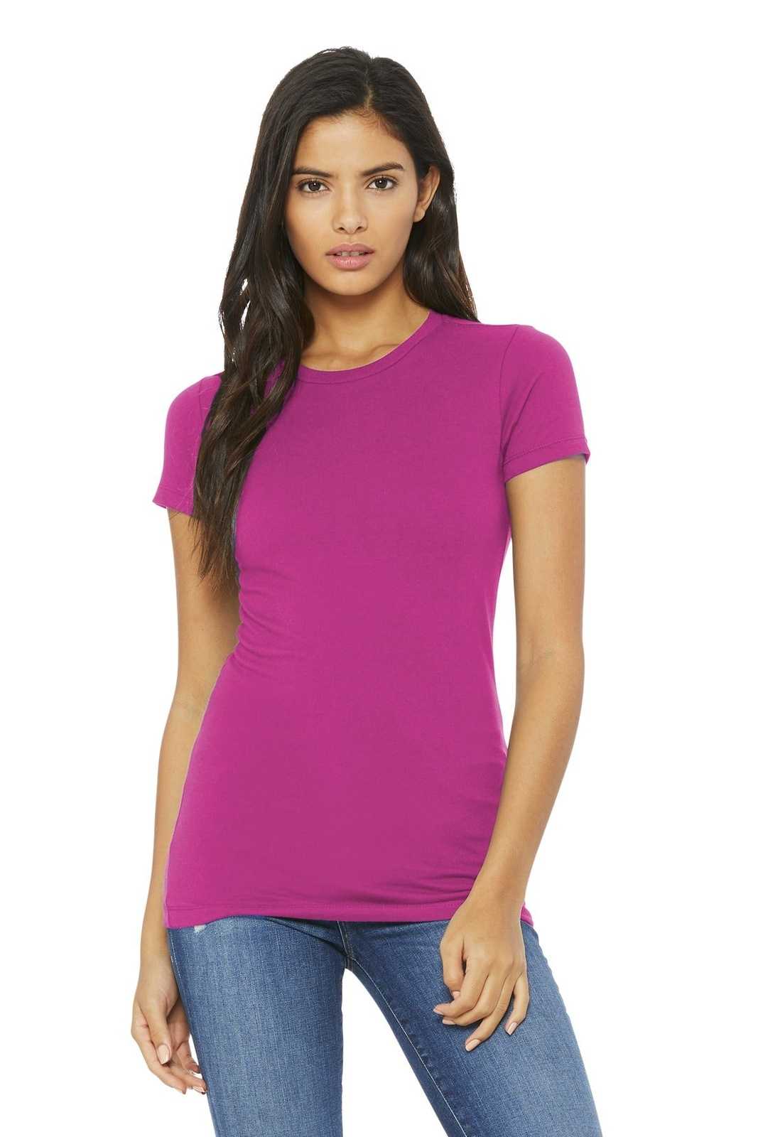 Bella + Canvas 6004 Women&#39;s The Favorite Tee - Berry - HIT a Double