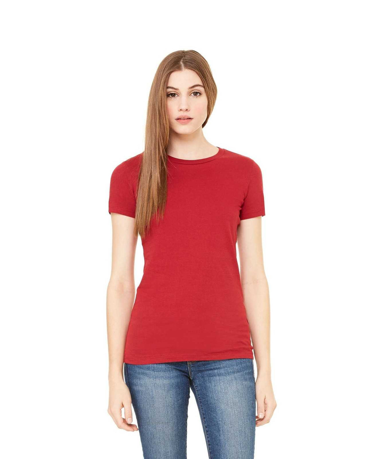 Bella + Canvas 6004 Women&#39;s The Favorite Tee - Cardinal - HIT a Double