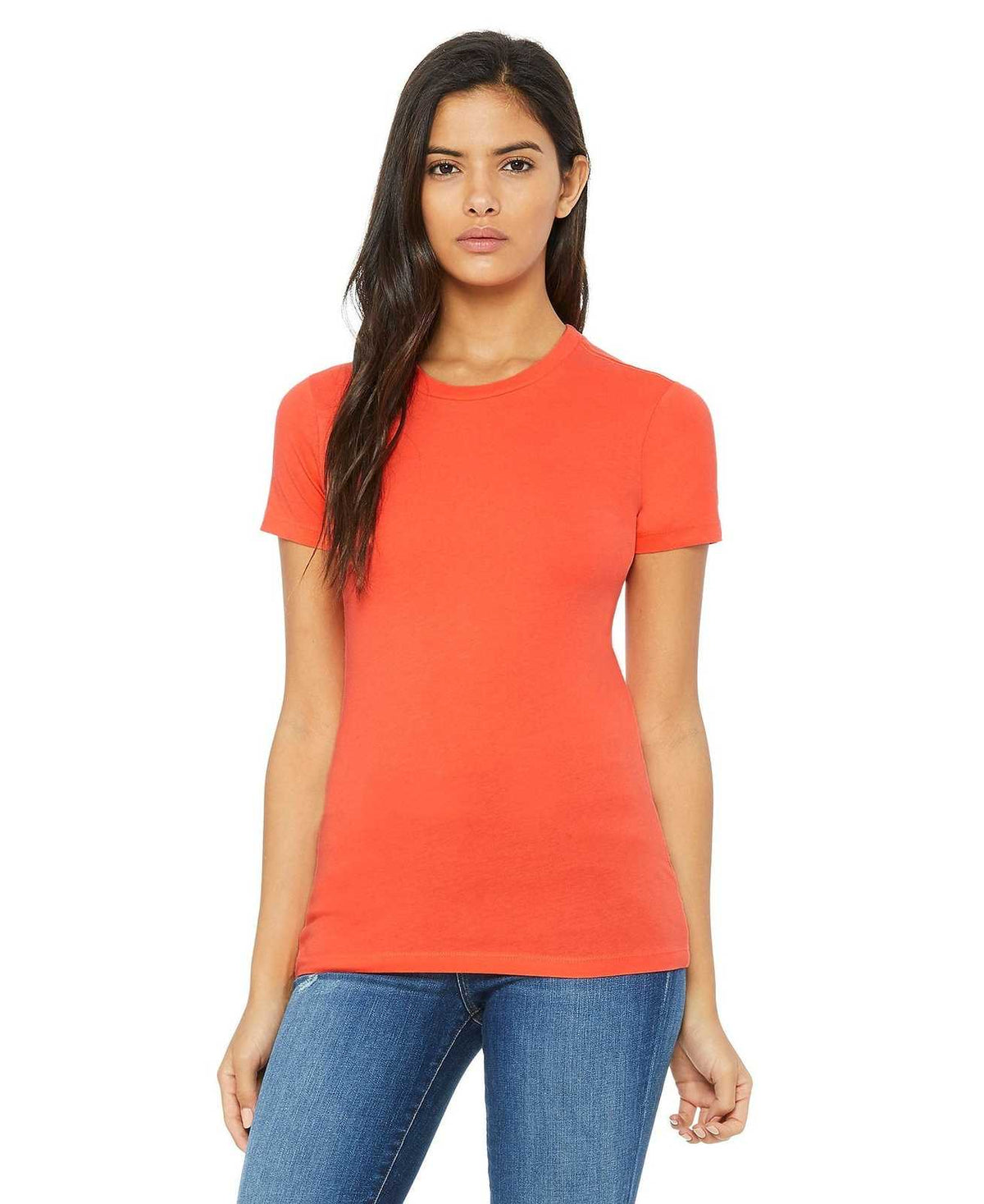 Bella + Canvas 6004 Women&#39;s The Favorite Tee - Coral - HIT a Double
