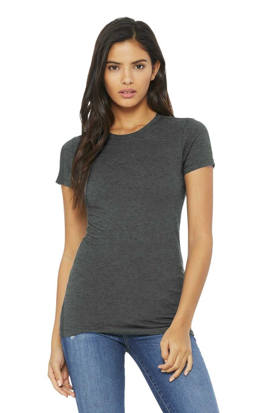 Bella + Canvas 6004 Women&#39;s The Favorite Tee - Deep Heather - HIT a Double
