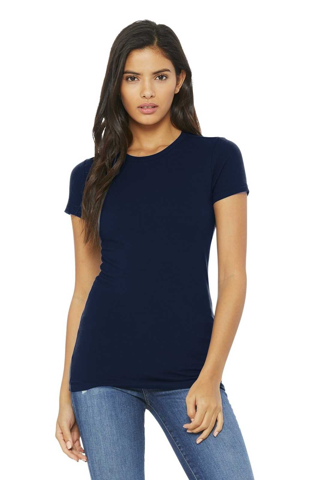 Bella + Canvas 6004 Women&#39;s The Favorite Tee - Navy - HIT a Double