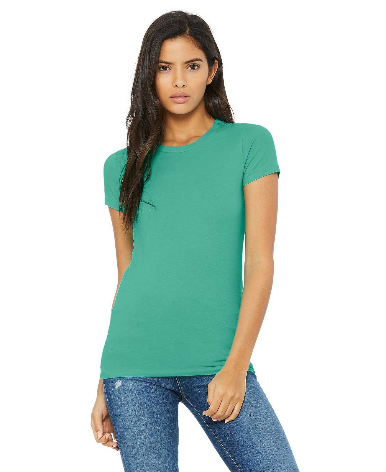 Bella + Canvas 6004 Women's The Favorite Tee - Teal - HIT a Double