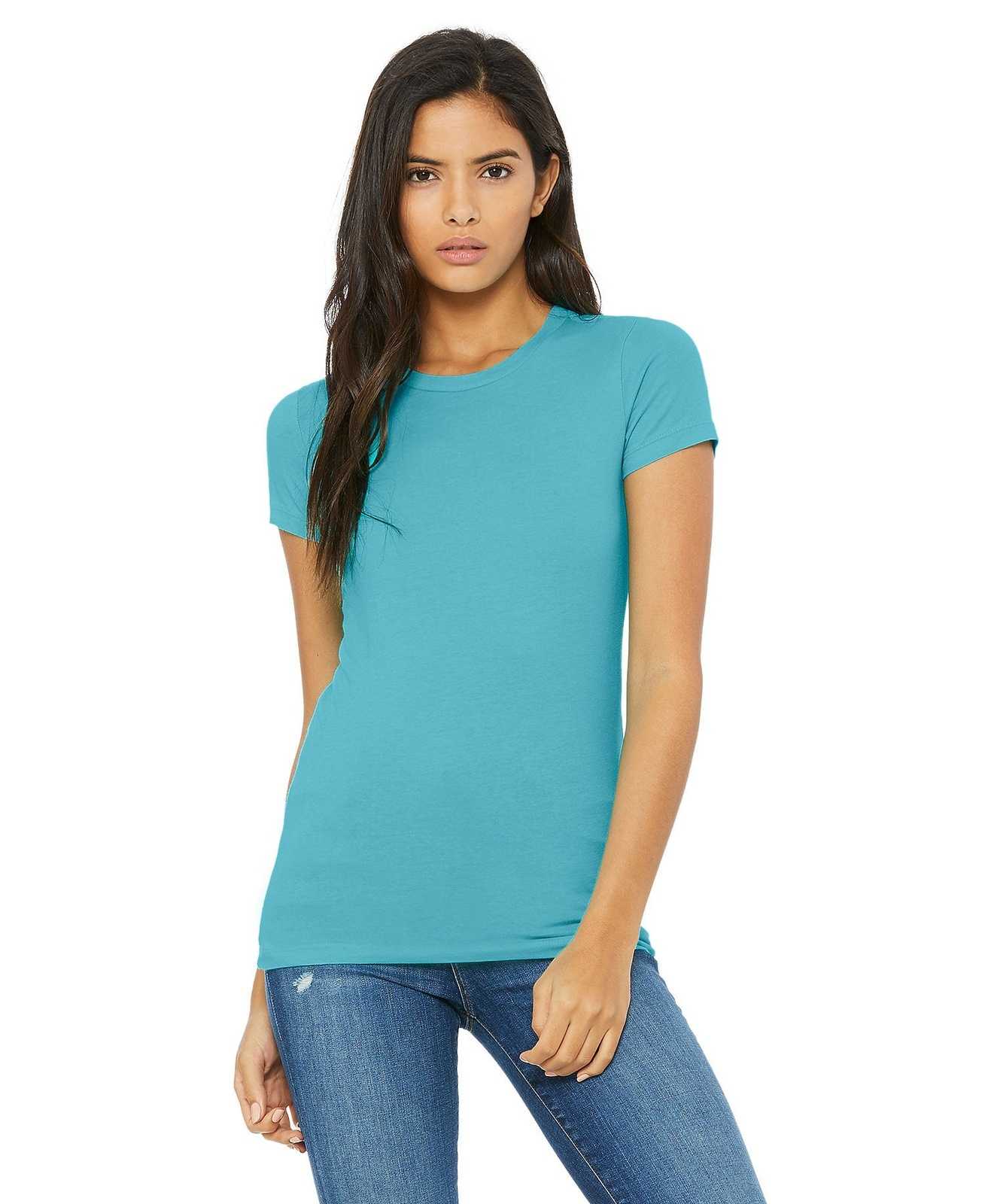 Bella + Canvas 6004 Women's The Favorite Tee - Turquoise - HIT a Double