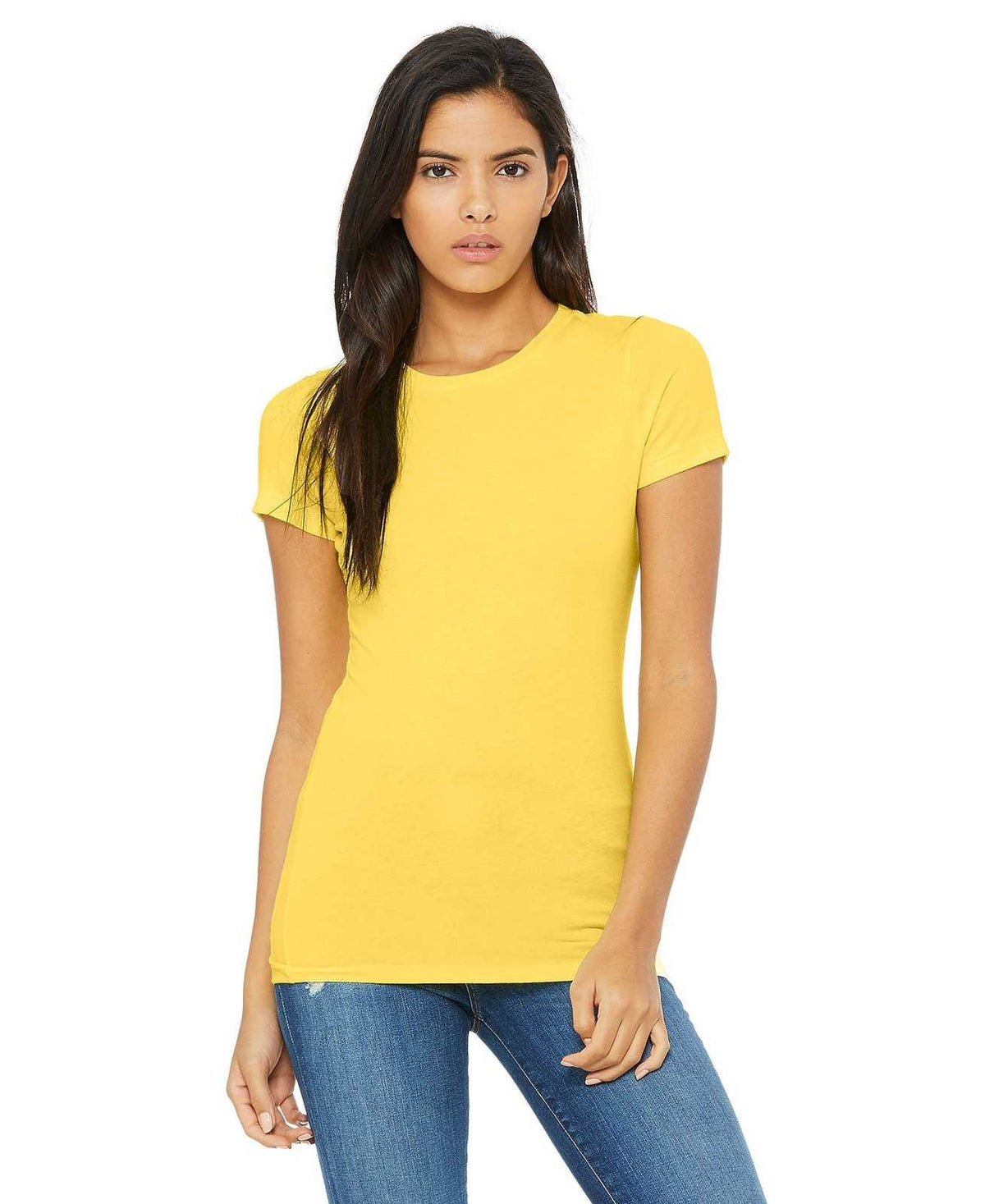 Bella + Canvas 6004 Women&#39;s The Favorite Tee - Yellow - HIT a Double