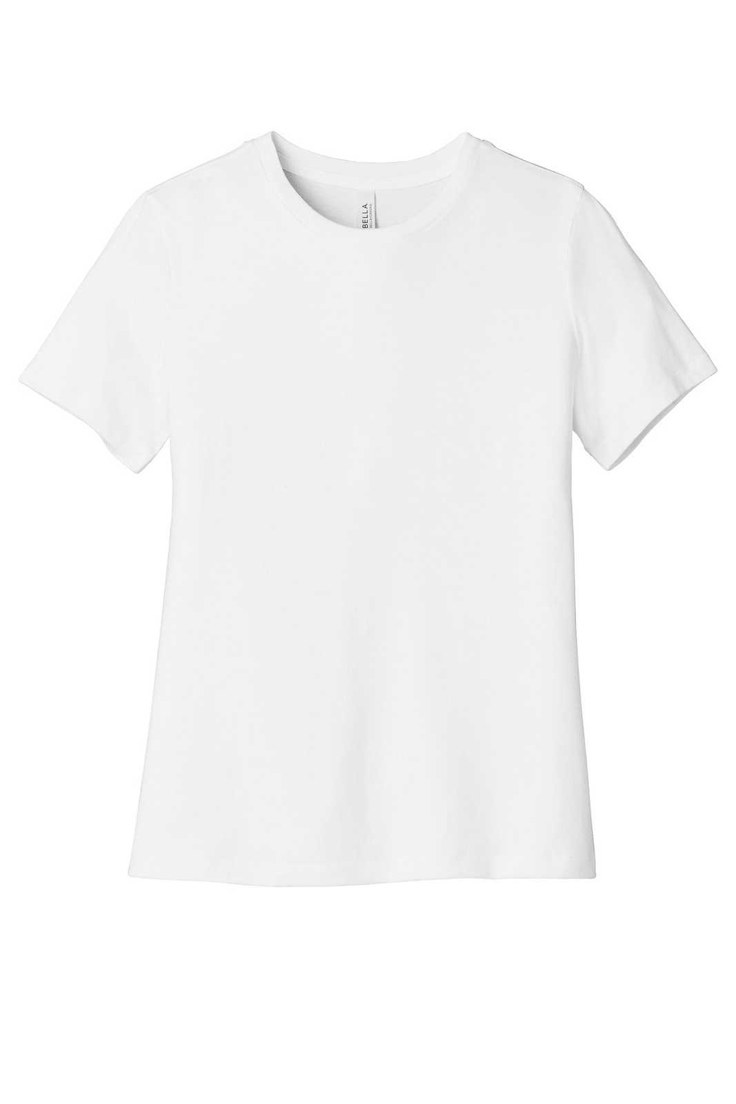 Bella + Canvas 6400 Women&#39;s Relaxed Jersey Short Sleeve Tee - White - HIT a Double