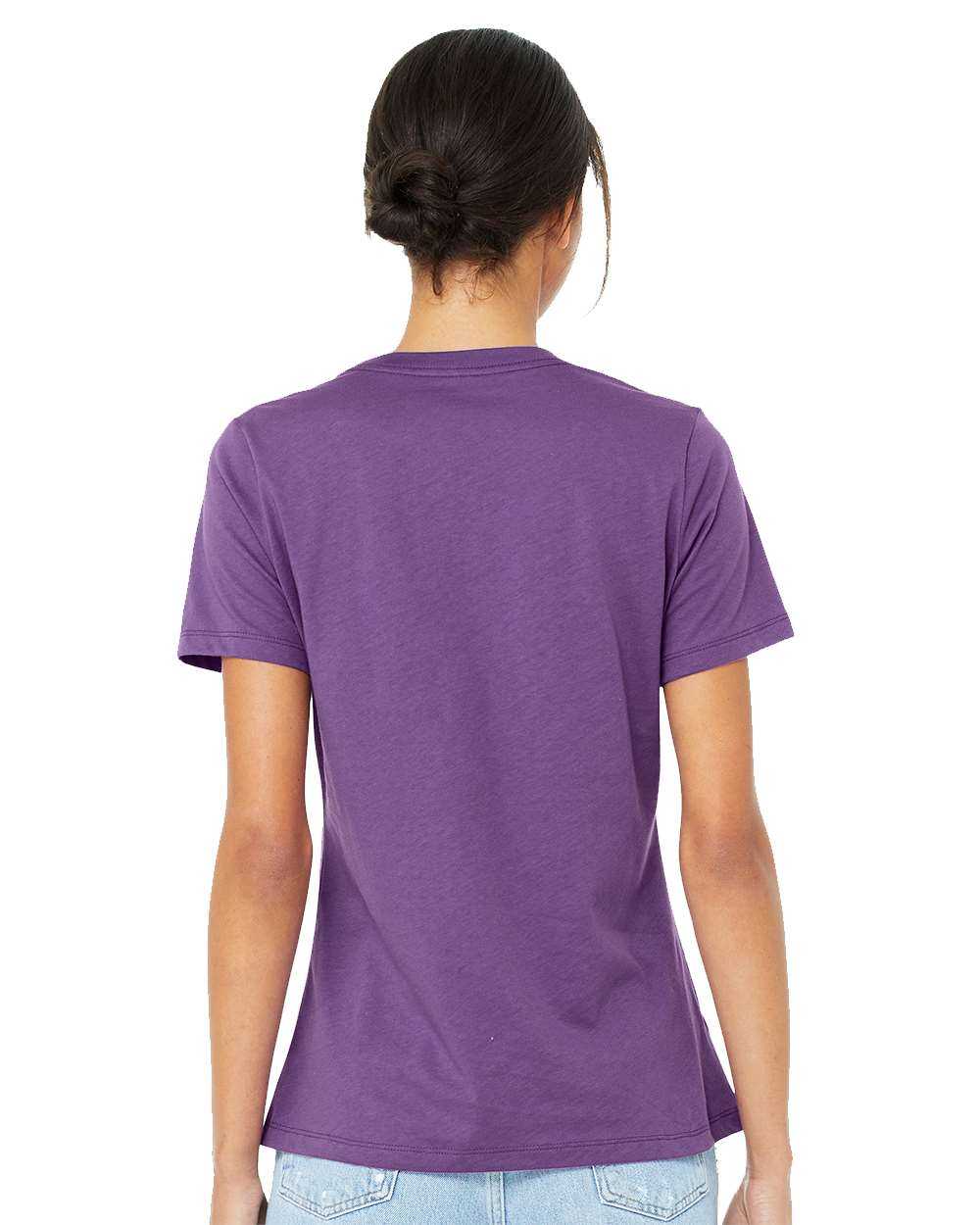 Bella + Canvas 6400 Womens Relaxed Jersey Tee - Royal Purple - HIT a Double