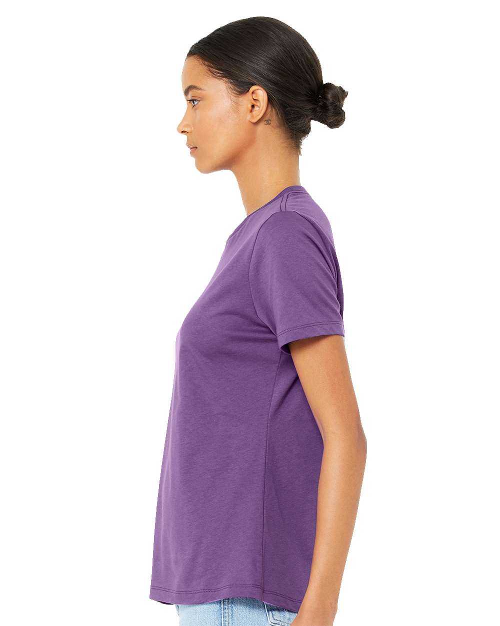 Bella + Canvas 6400 Womens Relaxed Jersey Tee - Royal Purple - HIT a Double