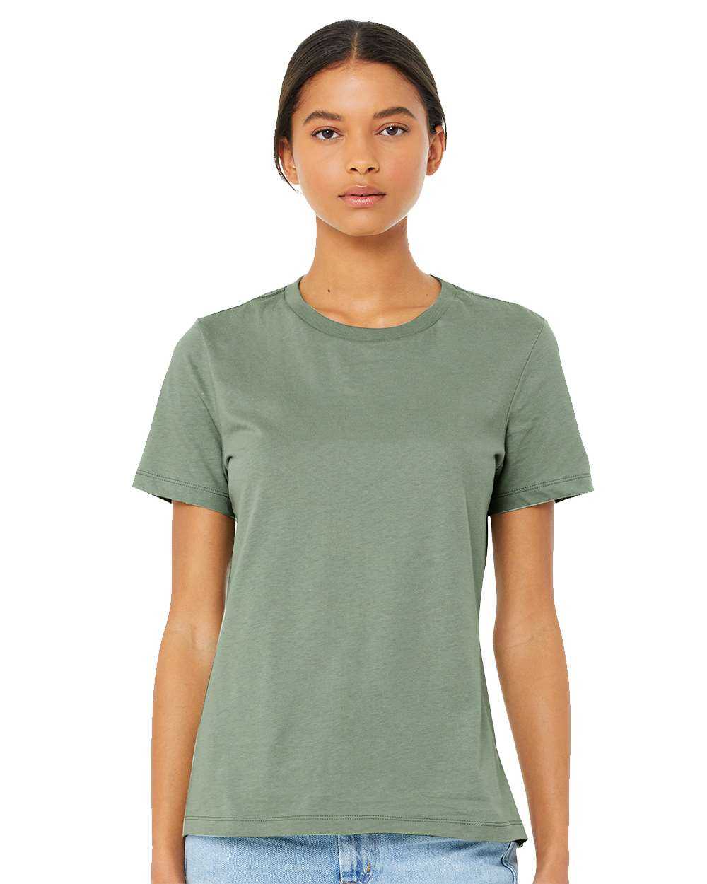 Bella + Canvas 6400 Womens Relaxed Jersey Tee - Sage - HIT a Double