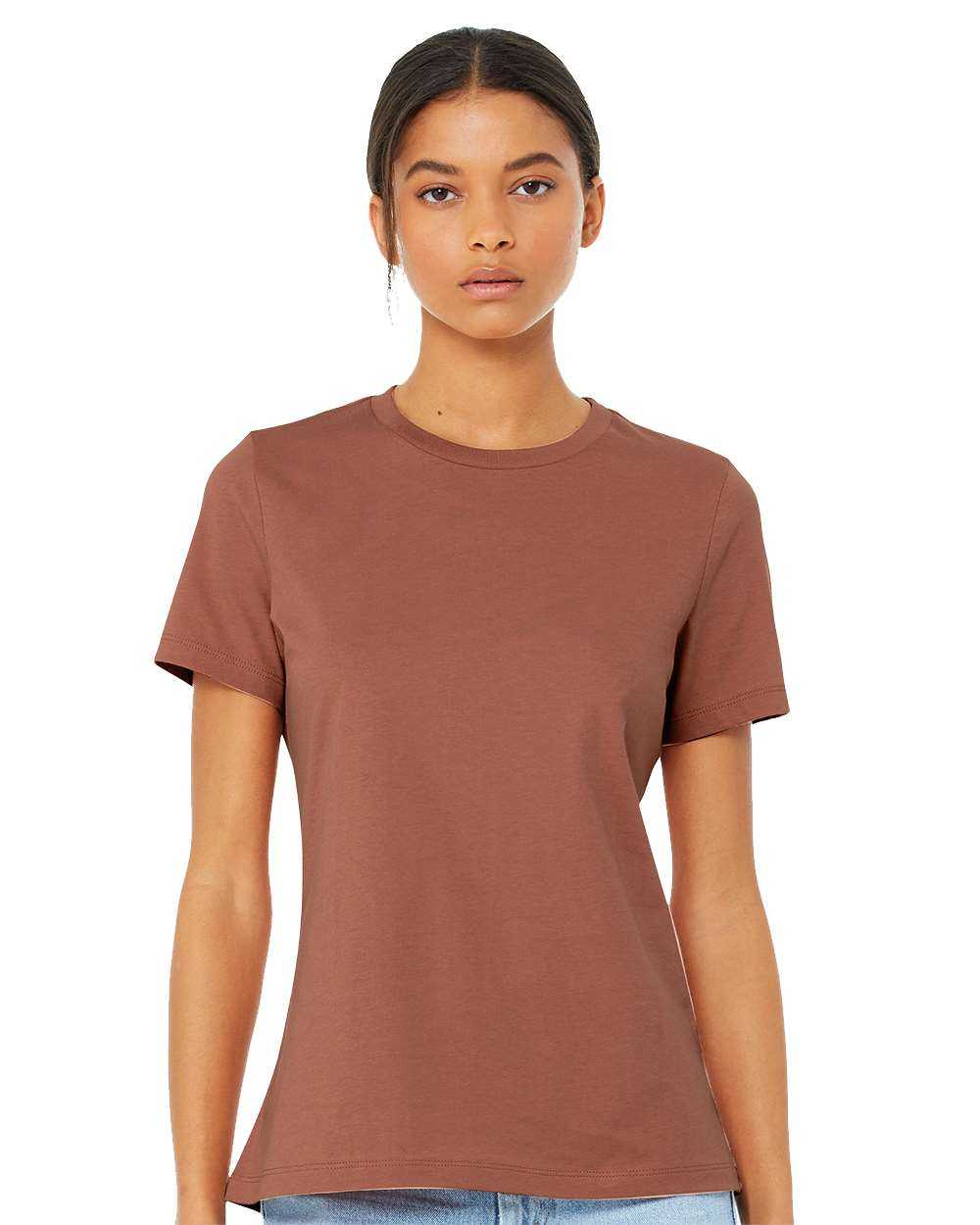 Bella + Canvas 6400 Womens Relaxed Jersey Tee - Terracotta - HIT a Double