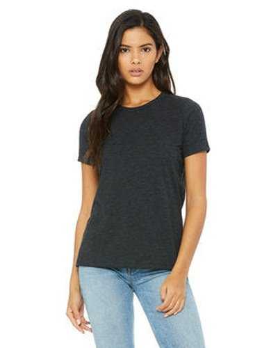 Bella + Canvas 6413 Ladies' Relaxed Triblend T-Shirt - Charcoal Black Triblend - HIT a Double