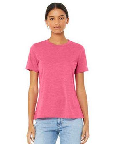 Bella + Canvas 6413 Ladies&#39; Relaxed Triblend T-Shirt - Charcoal Pink Triblend - HIT a Double