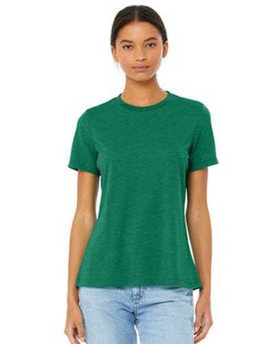 Bella + Canvas 6413 Ladies&#39; Relaxed Triblend T-Shirt - Kelly Triblend - HIT a Double