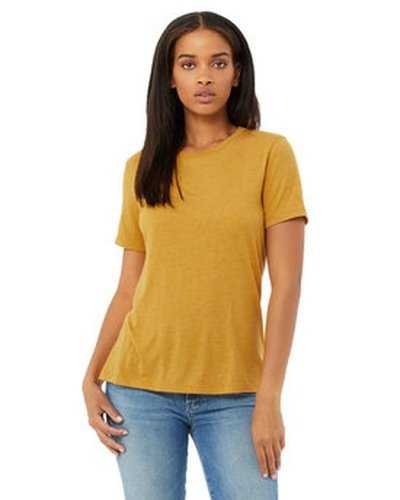 Bella + Canvas 6413 Ladies' Relaxed Triblend T-Shirt - Mustard Triblend - HIT a Double