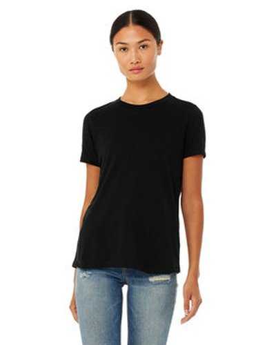Bella + Canvas 6413 Ladies&#39; Relaxed Triblend T-Shirt - Solid Black Triblend - HIT a Double