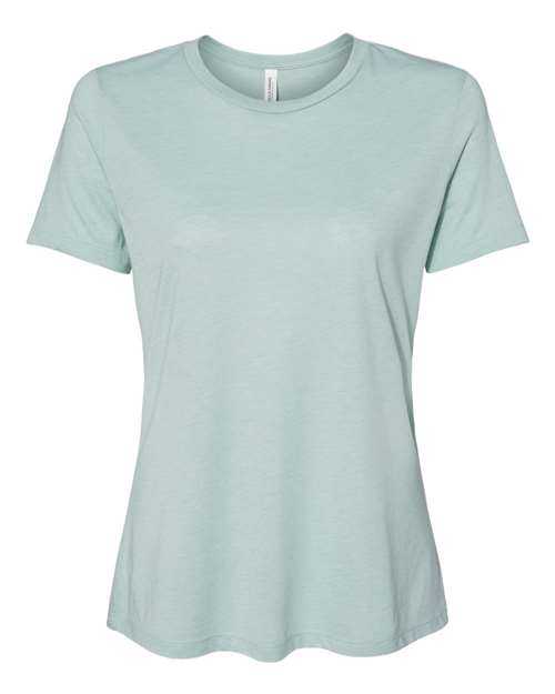 Bella + Canvas 6413 Womens Relaxed Fit Triblend Tee - Dusty Blue Triblend - HIT a Double