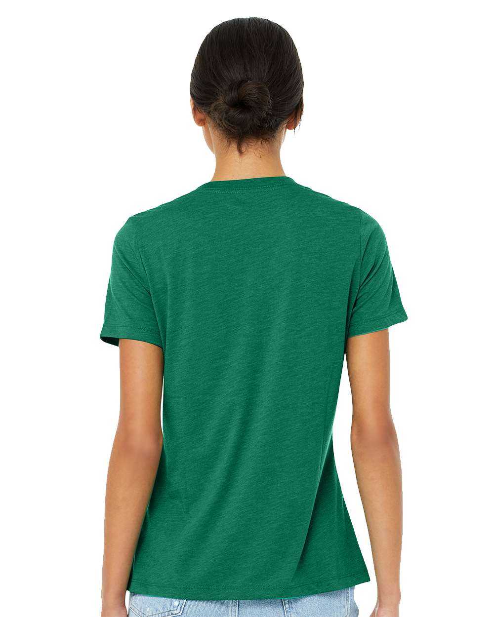 Bella + Canvas 6413 Womens Relaxed Fit Triblend Tee - Kelly Triblend - HIT a Double