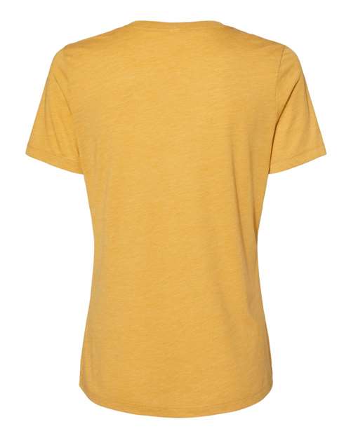 Bella + Canvas 6413 Womens Relaxed Fit Triblend Tee - Mustard Triblend - HIT a Double