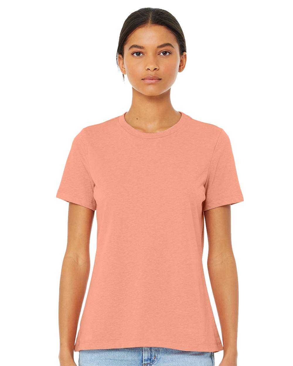 Bella + Canvas 6413 Womens Relaxed Fit Triblend Tee - Sunset Triblend - HIT a Double