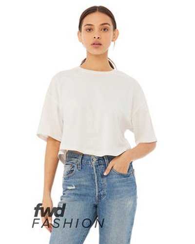 Bella + Canvas 6482 Fwd Fashion Ladies&#39; Jersey Cropped T-Shirt - Vintage White - HIT a Double