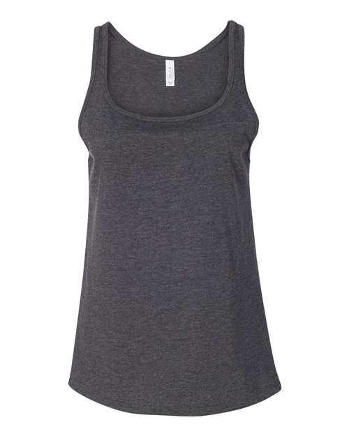 Bella + Canvas 6488 Womens Relaxed Jersey Tank - Dark Grey Heather - HIT a Double