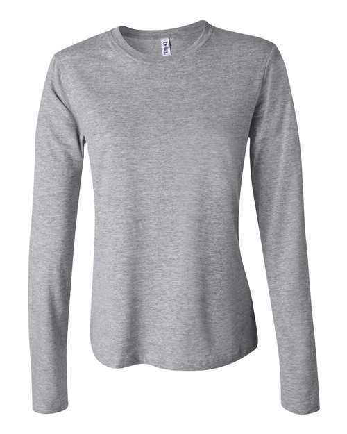 Bella + Canvas 6500 Womens Jersey Long Sleeve Tee - Athletic Heather - HIT a Double