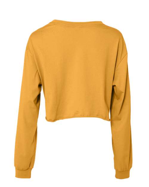 Bella + Canvas 6501 FWD Fashion Women&#39;s Cropped Long Sleeve Tee - Mustard - HIT a Double