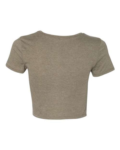 Bella + Canvas 6681 Womens Crop Tee - Heather Olive - HIT a Double