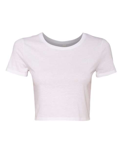 Bella + Canvas 6681 Womens Crop Tee - White - HIT a Double