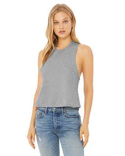 Bella + Canvas 6682 Ladies&#39; Racerback Cropped Tank - Athletic Heather - HIT a Double