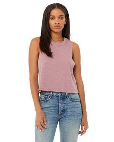 Bella + Canvas 6682 Ladies&#39; Racerback Cropped Tank - Heather Orchid - HIT a Double