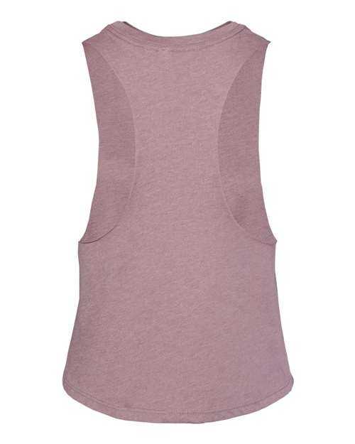 Bella + Canvas 6682 Women's Racerback Cropped Tank - Heather Orchid - HIT a Double