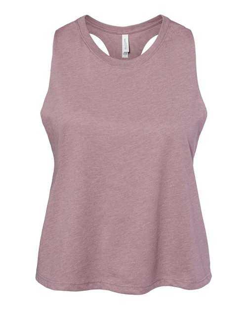 Bella + Canvas 6682 Women&#39;s Racerback Cropped Tank - Heather Orchid - HIT a Double
