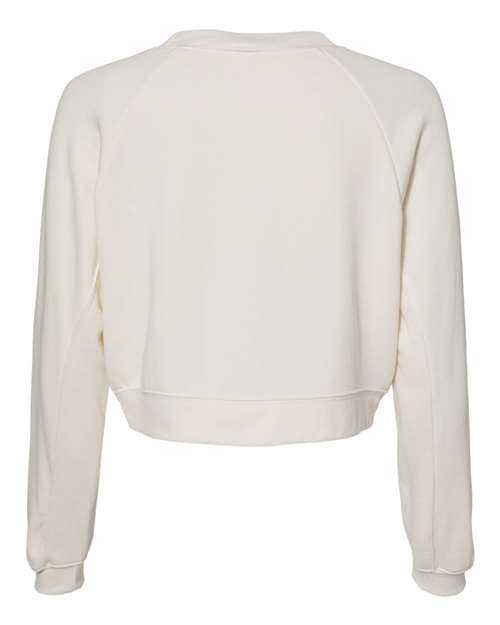 Bella + Canvas 7505 Women&#39;s Raglan Pullover Fleece - Vintage White - HIT a Double