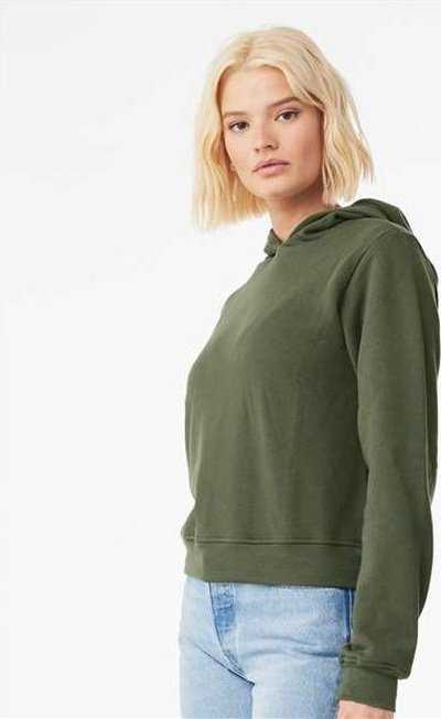 Bella + Canvas 7519 Women&#39;s Classic Hoodie - Military Green - HIT a Double