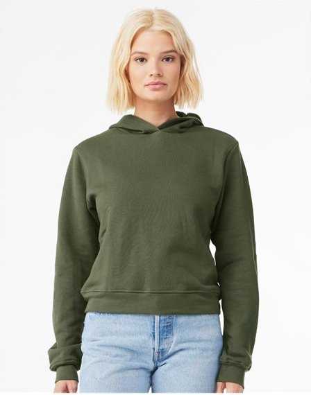Bella + Canvas 7519 Women&#39;s Classic Hoodie - Military Green - HIT a Double