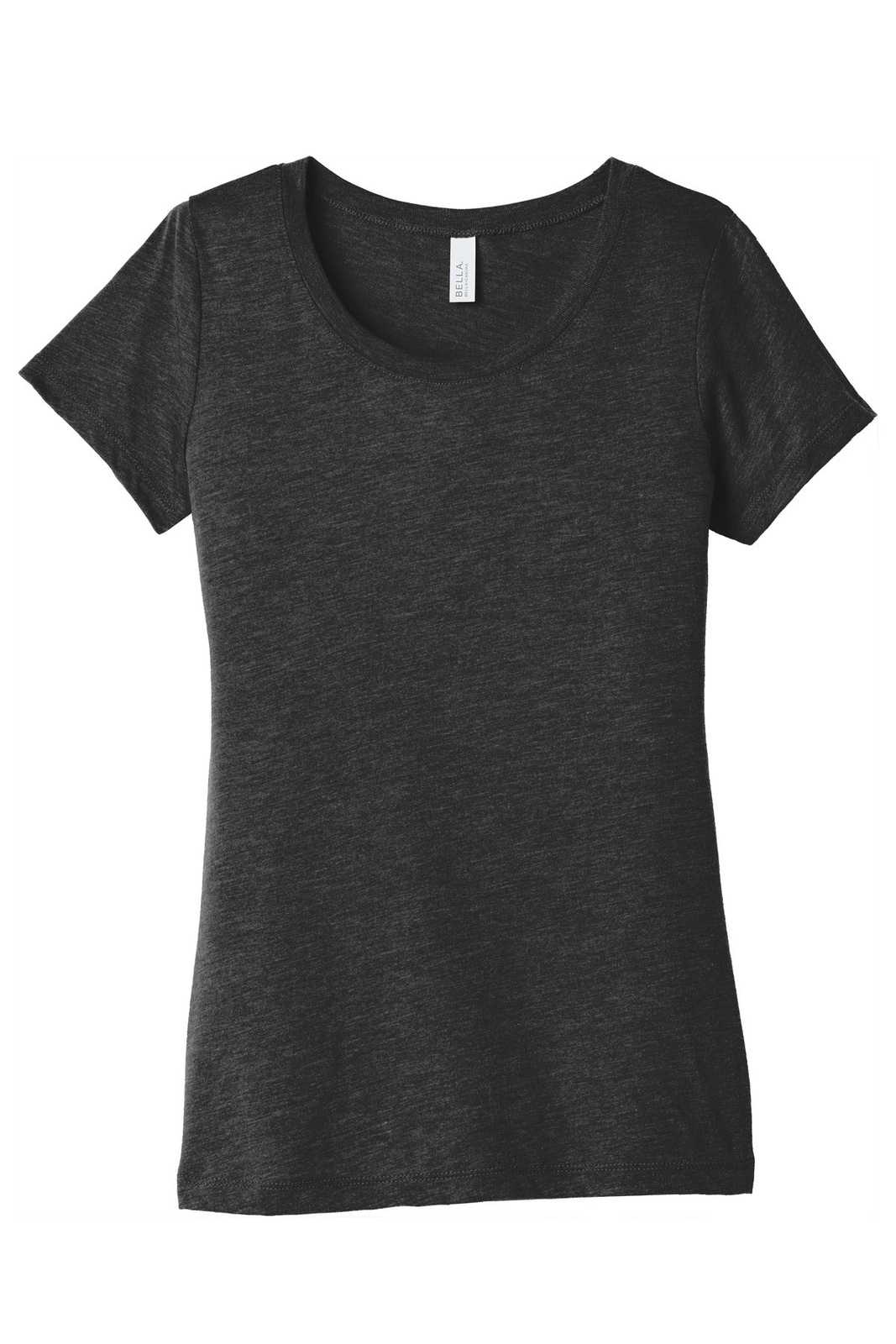 Bella + Canvas 8413 Women&#39;s Triblend Short Sleeve Tee - Charcoal-Black Triblend - HIT a Double