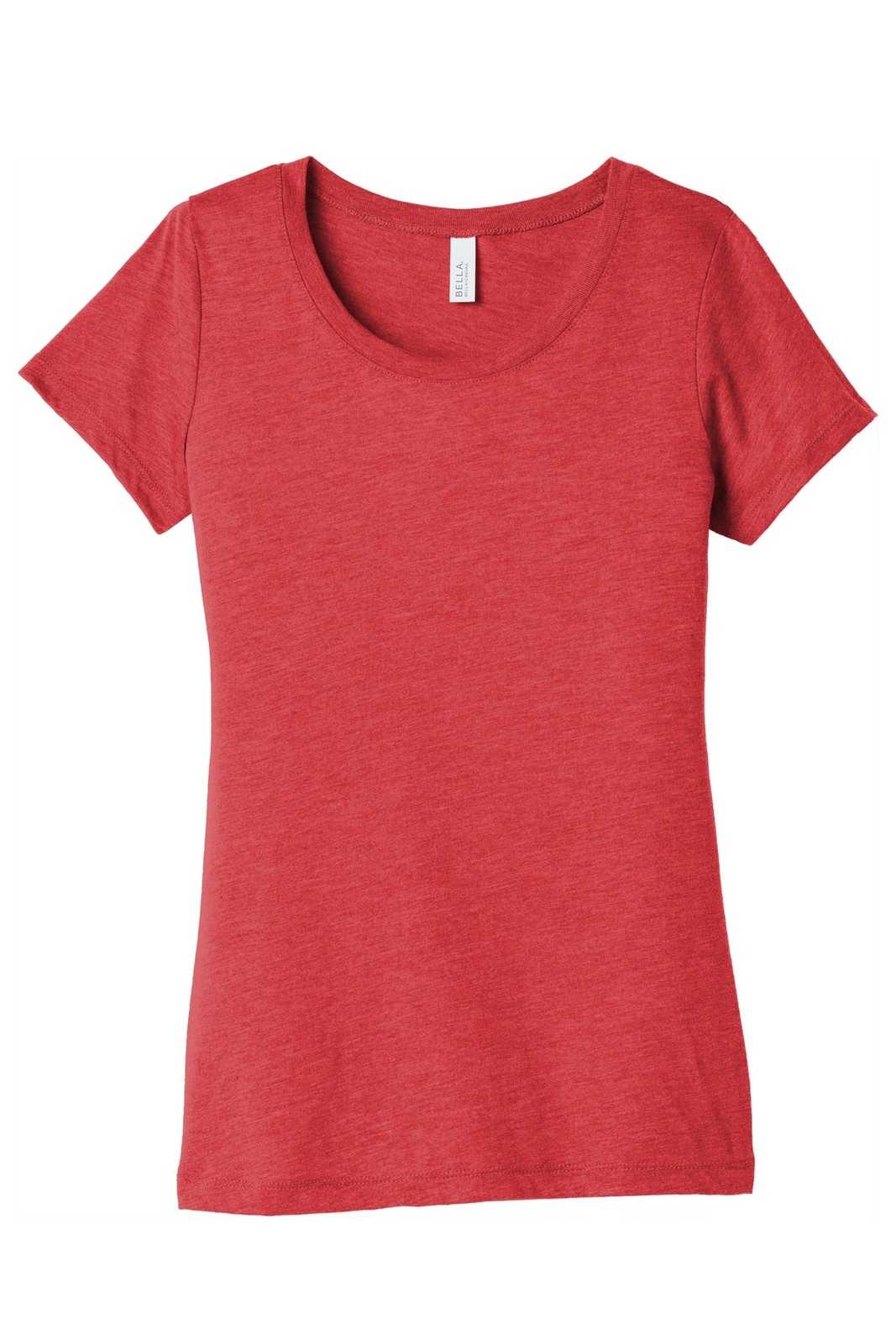 Bella + Canvas 8413 Women's Triblend Short Sleeve Tee - Red Triblend - HIT a Double