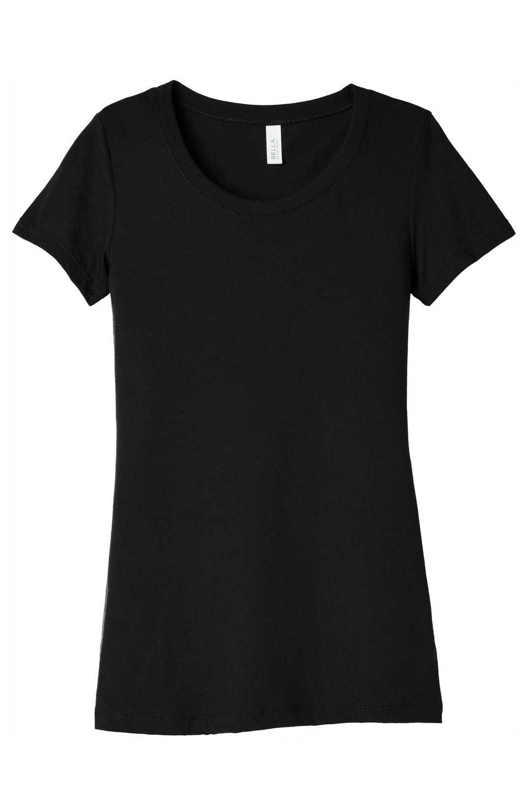 Bella + Canvas 8413 Women's Triblend Short Sleeve Tee - Solid Black Triblend - HIT a Double