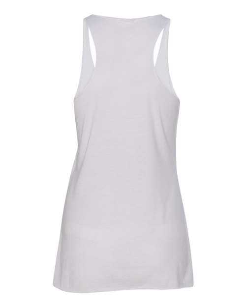 Bella + Canvas 8430 Women&#39;s Triblend Racerback Tank - Solid White Triblend - HIT a Double