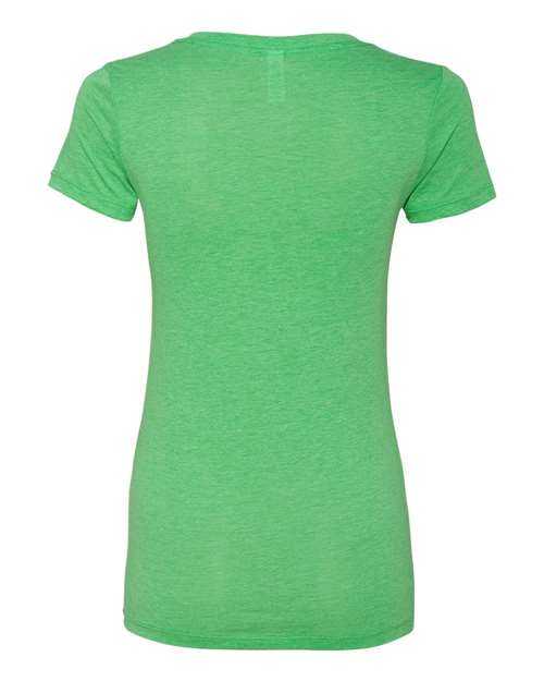 Bella + Canvas 8435 Womens Triblend Deep V-Neck Tee - Green Triblend - HIT a Double