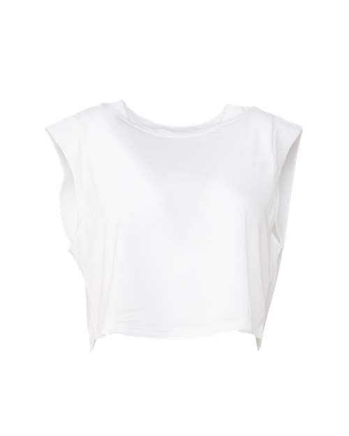 Bella + Canvas 8483 FWD Fashion Women's Festival Cropped Tank - Solid White Triblend - HIT a Double